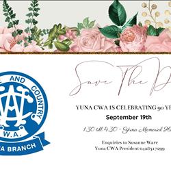 Yuna CWA is celebrating 90 Years